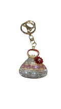 Luxury Crystal Handbag Keychain – Pink & Silver Glam Edition