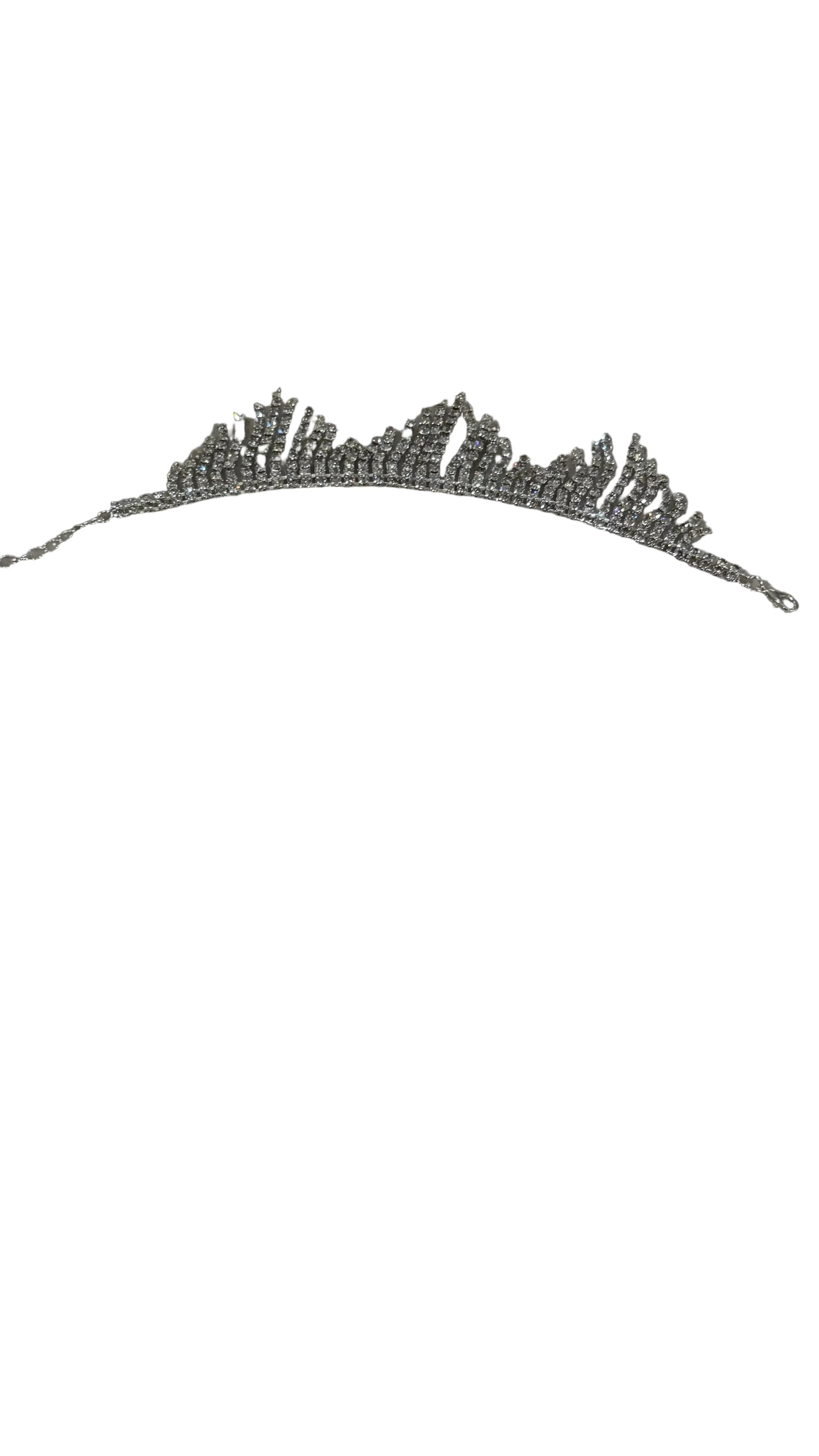 Dangle Rhinestone Fringe Anklet – Silver Glam Anklet
