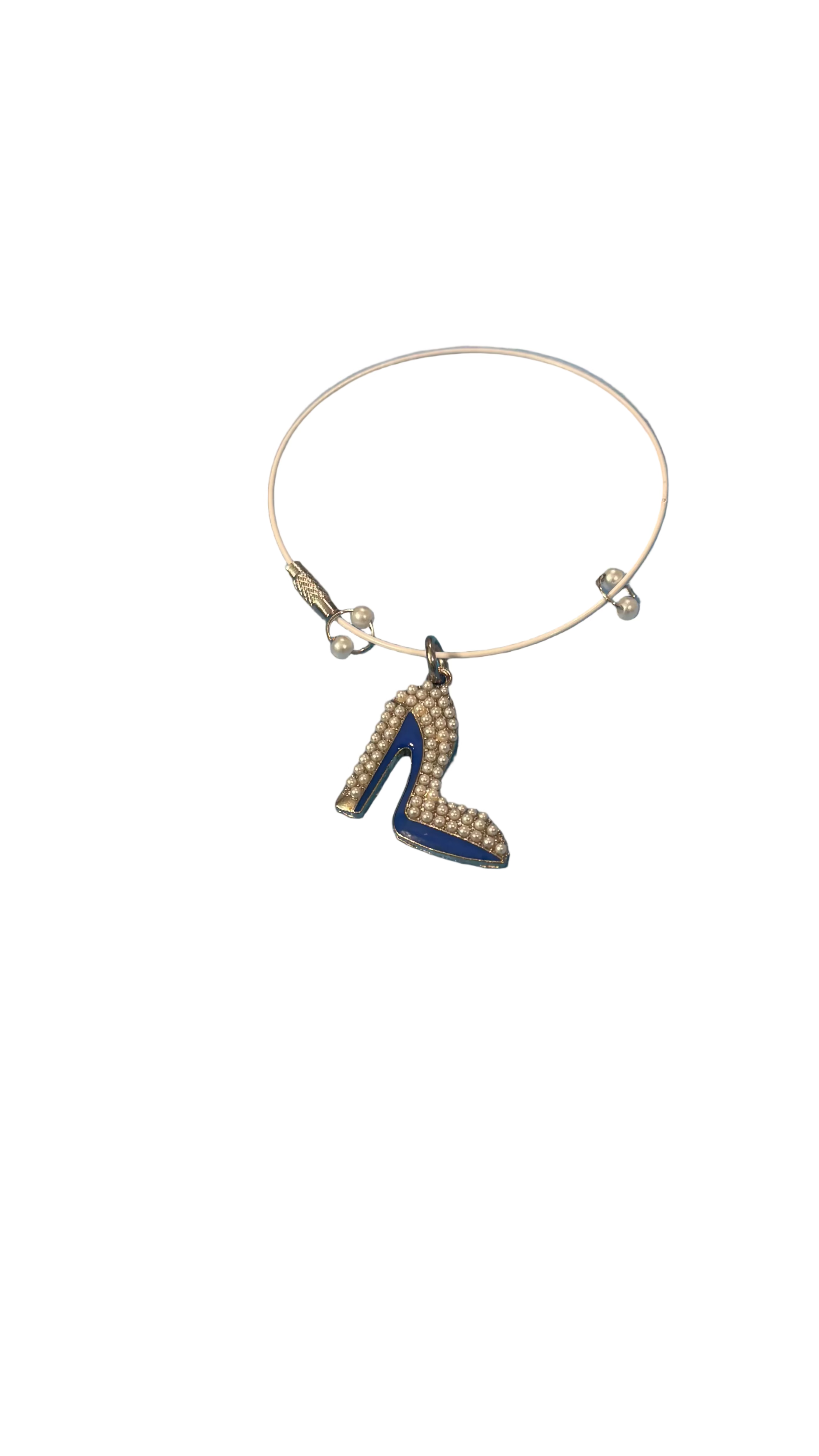Blue High Heel Anklet