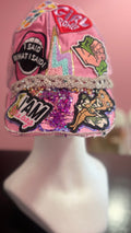 Boss Babe Pink Linen Statement Hat ✨