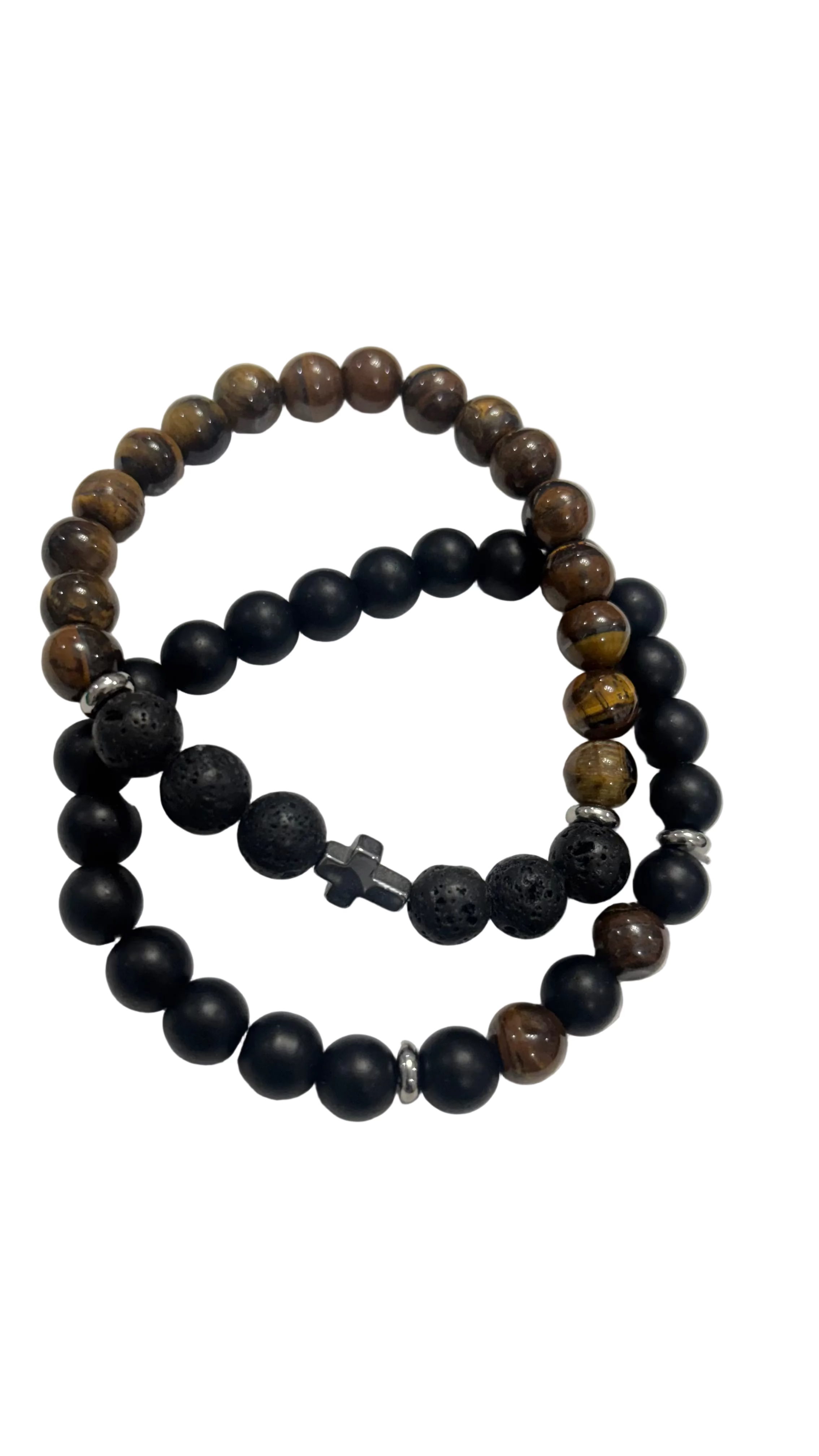Men’s Black & Brown Stone Set