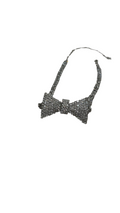 Rhinestone Bow Tie Choker Necklace