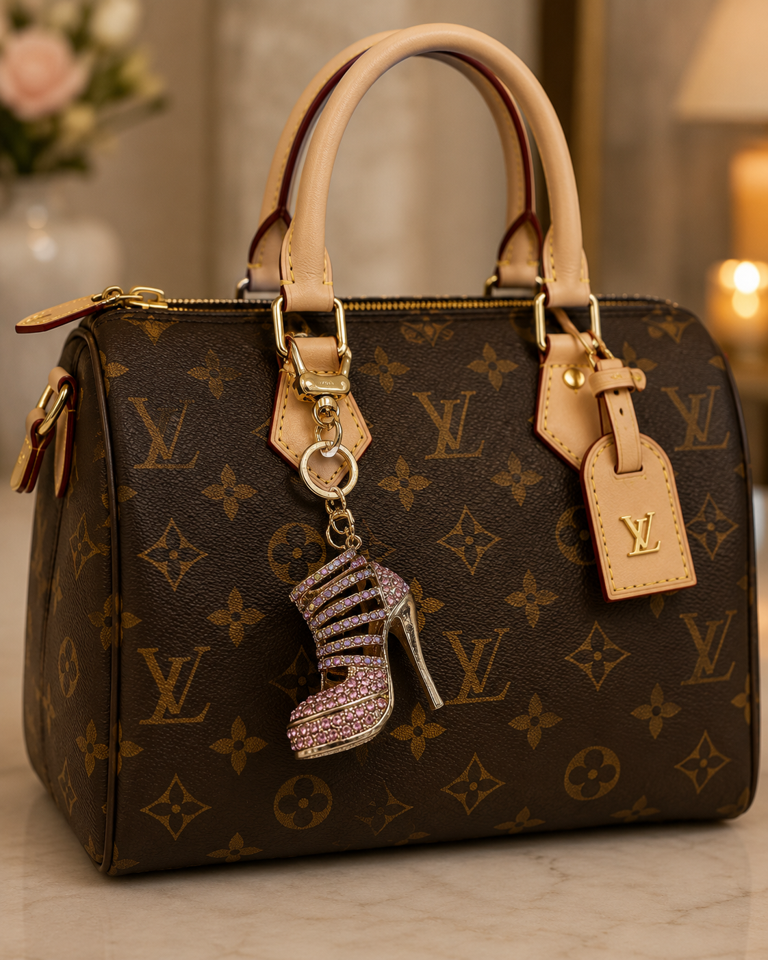 Glam Crystal High Heel Keychain – Boss Fashion Charm