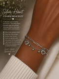 Silver Heart Charm Bracelet